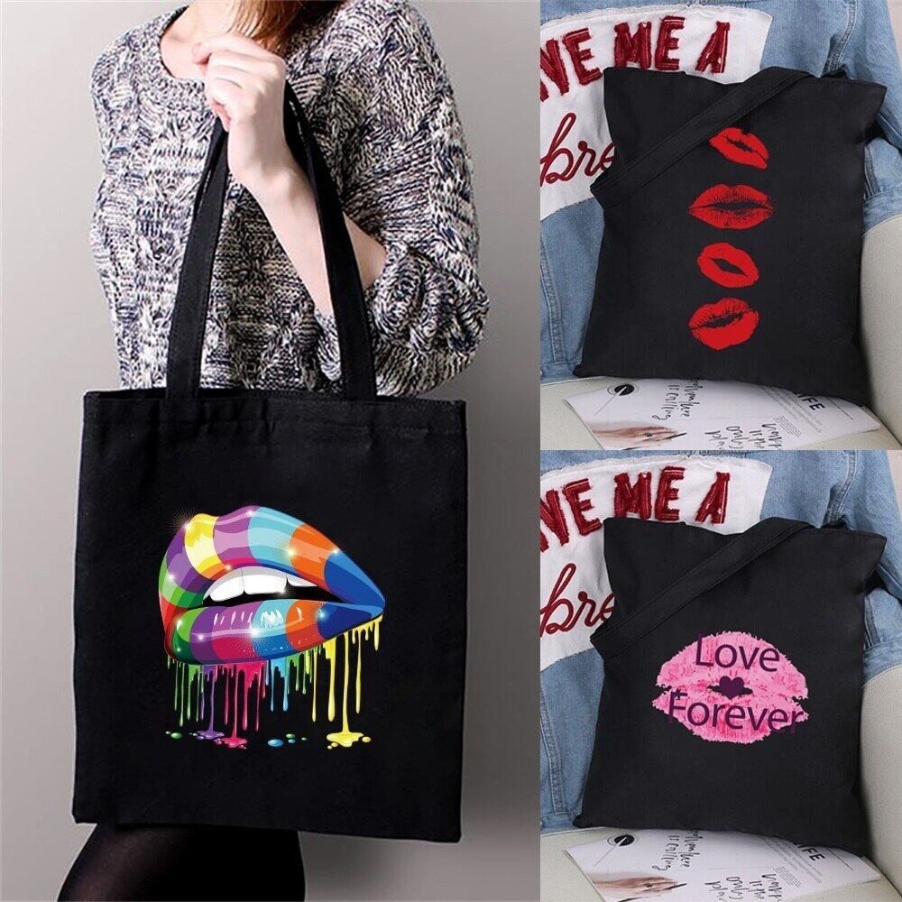 Women Shopping Bag Canvas Storage Handbag Organizer  Bags Large Capacity Traveling Beach Tote Cosmet