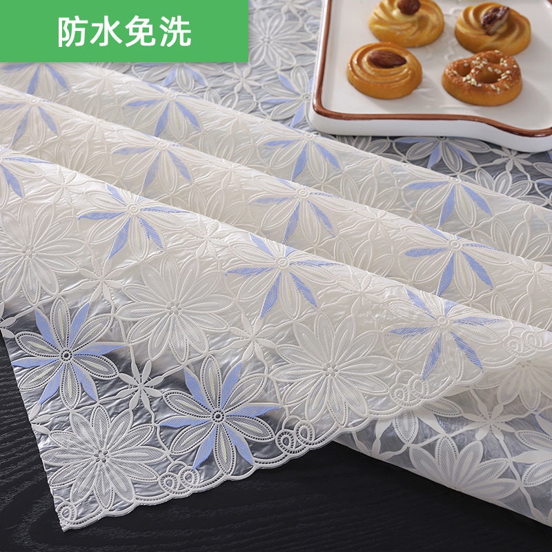 Khăn Trải Bàn Hình Chữ Nhật Bằng Nhựa pvc Dùng Một Lần Chống Nước Chống Bỏng Chống Dầu Phong Cách Châu Âu