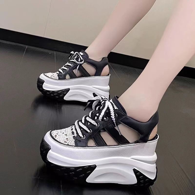 Xăng đan Bít Mũi Đế Dày Thoáng Khí Thời Trang Mùa Hè 2023 Mới Cho Nữ