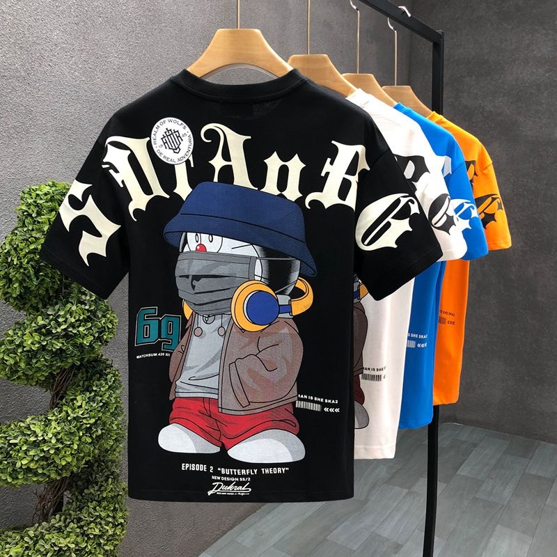 Áo Thun Tay Ngắn In Hình doraemon Thời Trang Mùa Hè Cho Nam