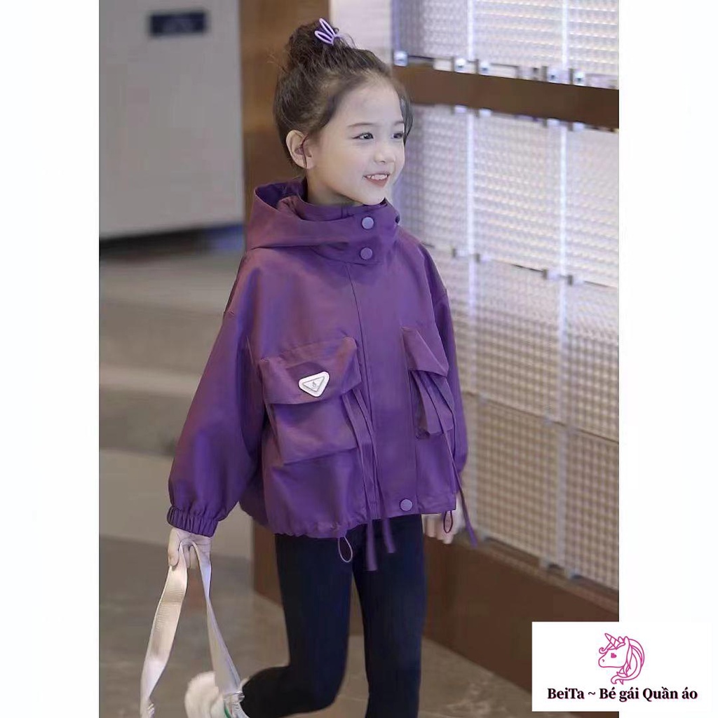 Áo Khoác parka Dáng Rộng Cao Cấp Phong Cách Phương Tây Đơn Giản Thời Trang Mùa Thu Cho Bé Gái Bán Chạy