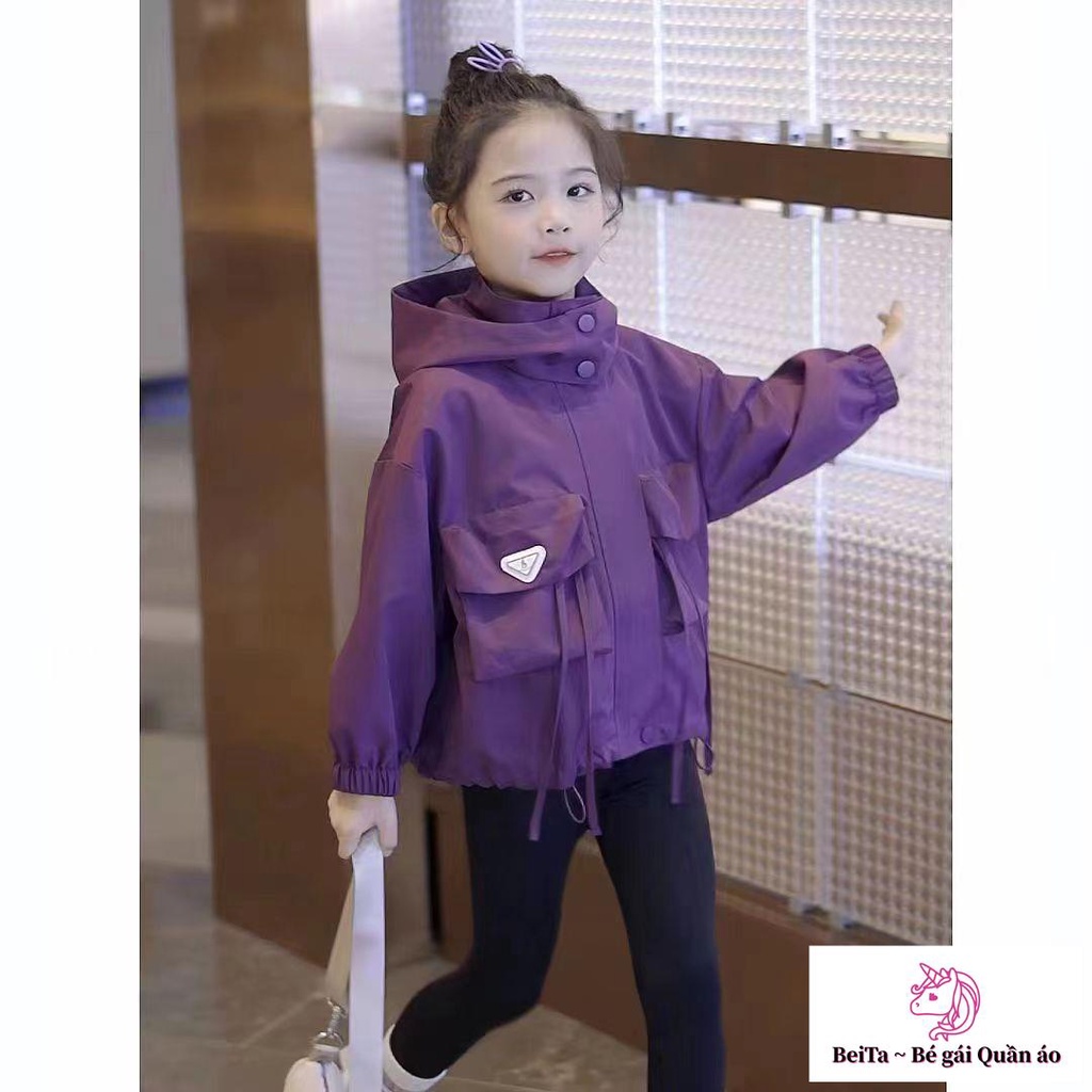 Áo Khoác parka Dáng Rộng Cao Cấp Phong Cách Phương Tây Đơn Giản Thời Trang Mùa Thu Cho Bé Gái Bán Chạy