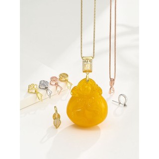 Mặt dây chuyền bạc 925 hình phật bằng ngọc bích 18k