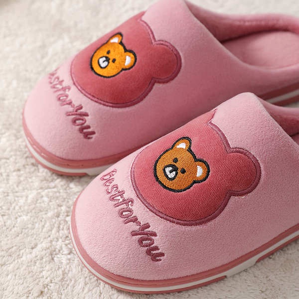 Dép Bông Đi Trong Nhà Chống Trượt Họa Tiết Hoạt Hình Dễ Thương