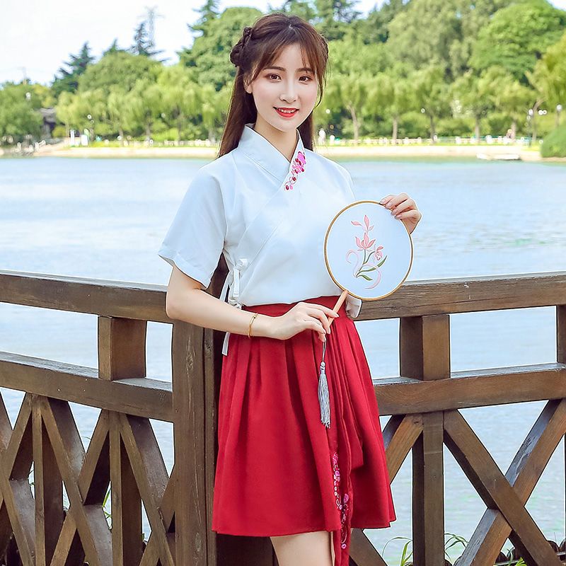 Bộ Hán Phục Cách Tân Phong Cách Trung Hoa Cho Nữ1009011Vòng Đeo Tay Aaa Aaa Chất Lượng Cao