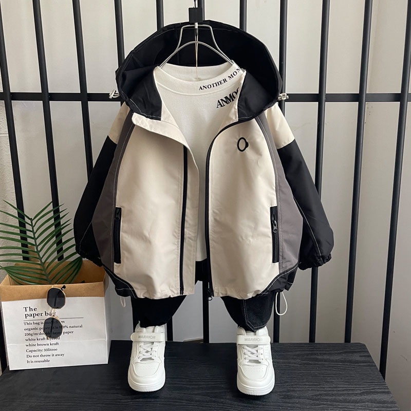 Áo Khoác Thời Trang Xuân Thu Mới 2023 Kích Thước Vừa Và Lớn Cho Bé Trai