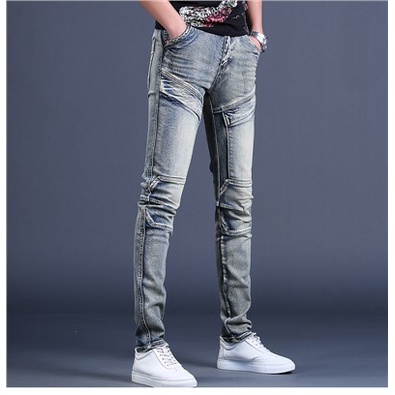 Quần jeans Nam Rách Gối Cá Tính