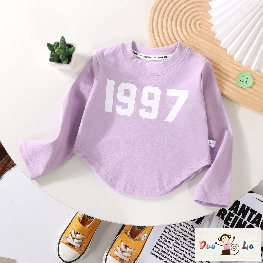 Duoola Áo Nỉ Hai Mặt Tay Dài Thời Trang Thu Đông Dễ Phối Đồ Phong Cách Đức Cho Bé Trai Và Bé Gái