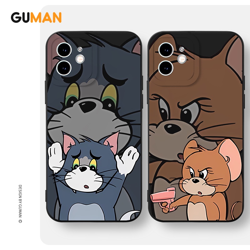 Ốp lưng GUMAN mềm hoạt hình cặp đôi dễ thương đẹp Cho iPhone 15 14 13 12 11 Pro Max SE 2020 X XR XS 8 7 ip 6S 6 Plus kute xyb2375