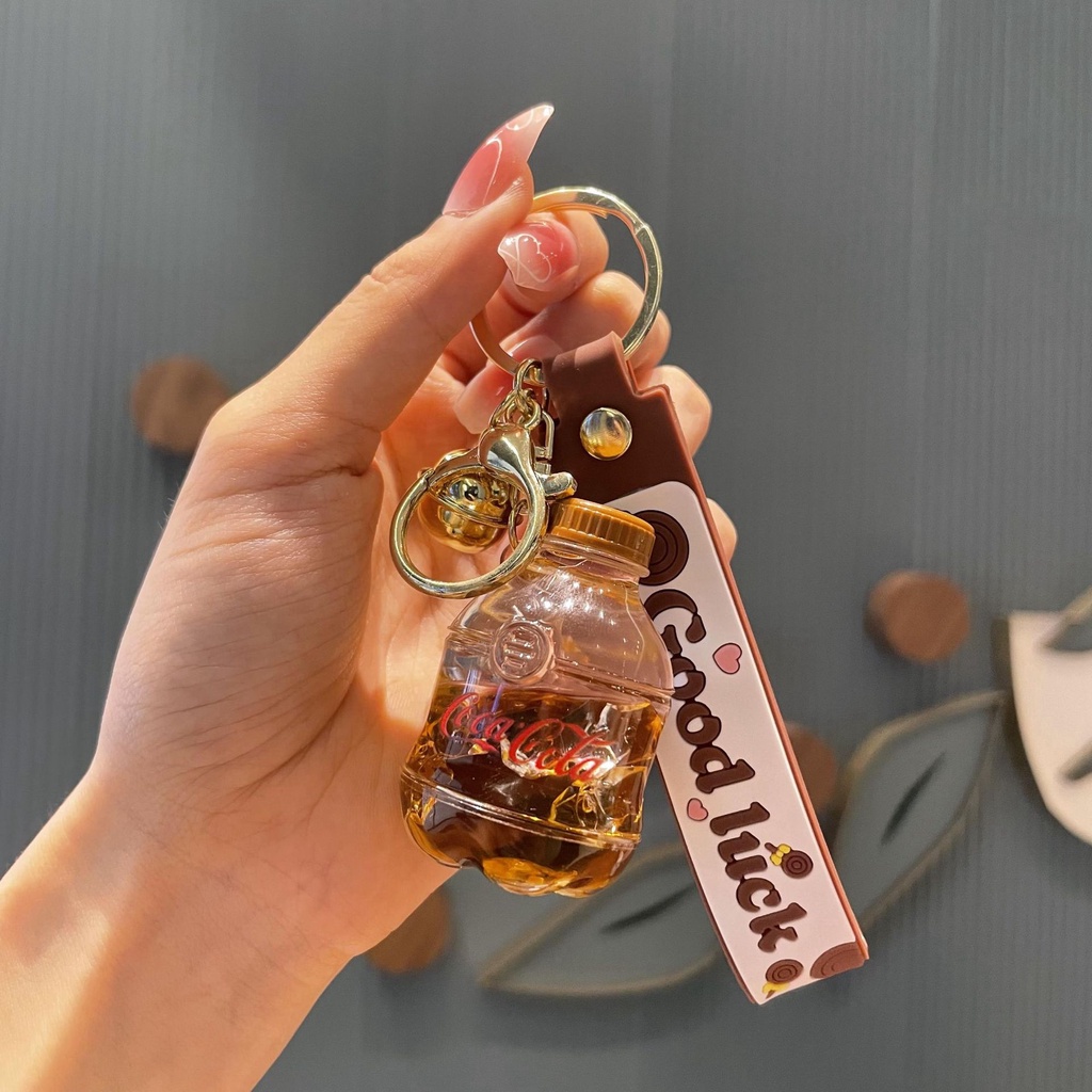 Móc Khóa Hình Chai Nước Ngọt Coca cola Độc Đáo