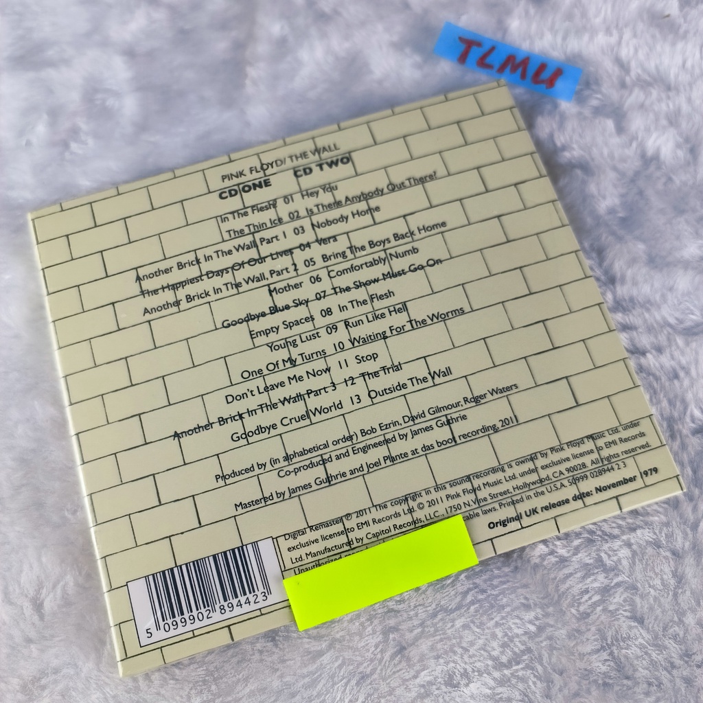 Pink Floyd The Wall 2CD Album 2cd album 2016 rock floyd Màu Hồng Mới