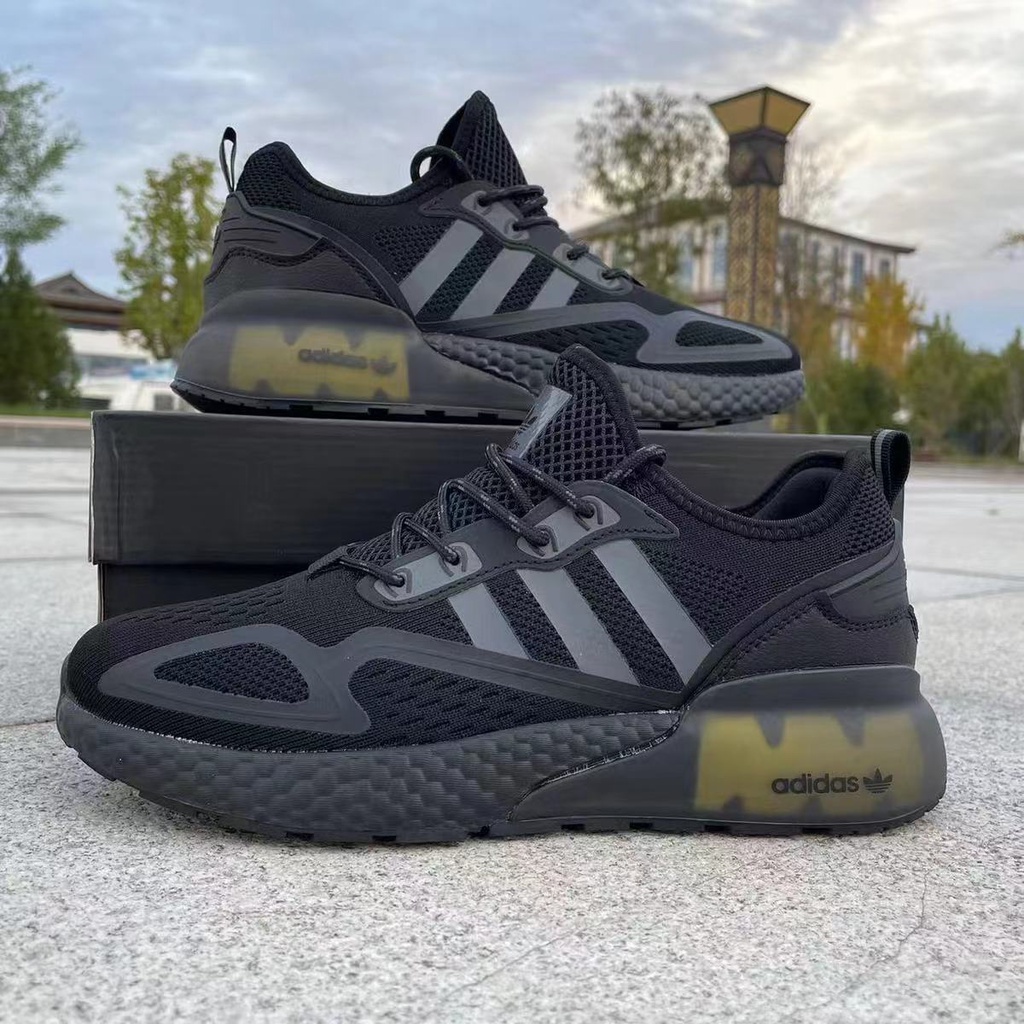 Yi yang Qinxi Giày Thể Thao Chạy Bộ Lưới Thoáng Khí Đế Mềm Màu Trắng Nhỏ Phong Cách Đơn Giản Cho Nam Và Nữ