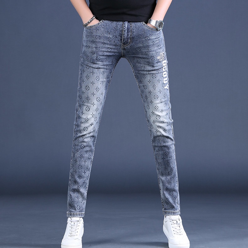 Quần jeans Dài Thêu Họa Tiết Phong Cách Hàn Quốc Thời Trang Mùa Thu Mới Cho Nam