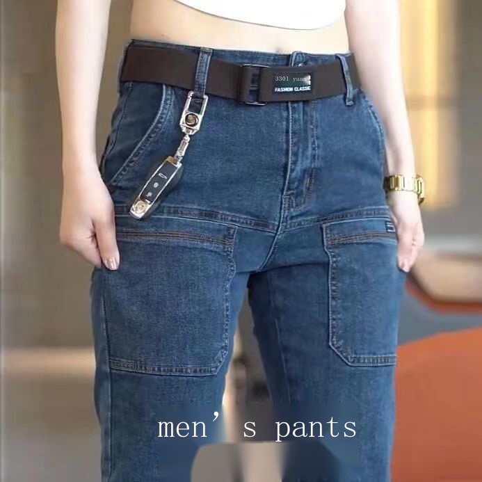 Quần Jean Dài Dáng Ôm Ống Thẳng Cao Cấp Thời Trang Mùa Thu Cho Nam