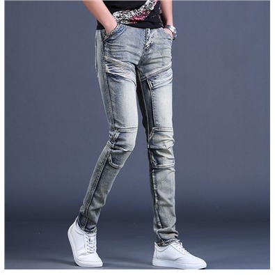 Quần jeans Nam Rách Gối Cá Tính
