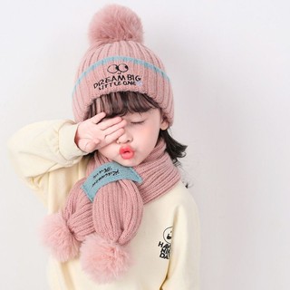 Bộ 2 nón len + khăn choàng xinh xắn dành cho bé 3 2 4 4 6 6 8 8 1 3 2 4 6 8 12 510.13