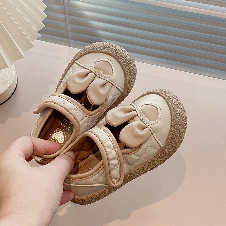 Giày Da Đế Mềm Phong Cách Anh Quốc Thời Trang Xuân Thu 2023 Cho Bé Gái