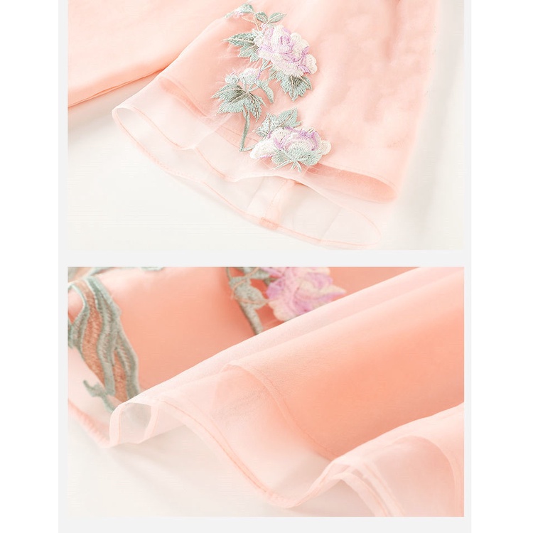 Áo Sườn Xám Ngắn Cài Nút Thêu Họa Tiết Phong Cách Trung Hoa Cổ Điển Thiết Kế Mới Thời Trang Cho Nữ