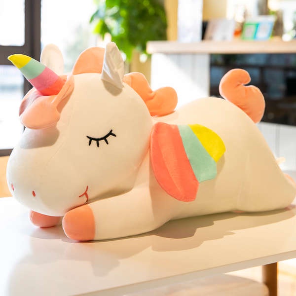 Gấu bông gấu bông to Màu xanh lá cây ngựa búp bê kỳ lân búp bê vải dễ thương búp bê bé trên giường đồ chơi bằng bông gối ôm phòng ngủ bé gái