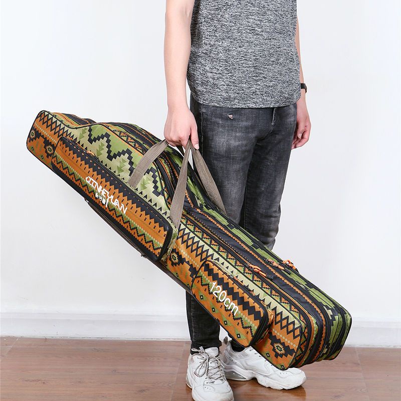 Túi câu cá ba lớp đôi 80cm-1.3M túi câu cá túi câu cá chống thấm nước túi bụng to túi câu cá túi câu cá