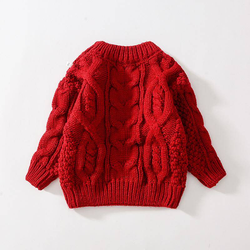 Ch t L Ng cao O len gile áo Sweater Màu Đỏ Mừng Gia Đình Phong Cách Giáng Sinh Năm Mới