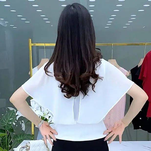 Áo chiffon Tay Cánh Dơi Lưng Cao thời trang Mùa Hè 2022 cho nữ