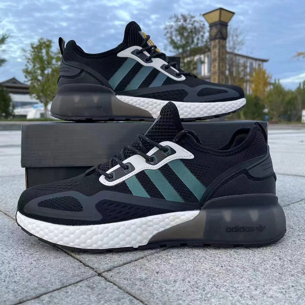 Yi yang Qinxi Giày Thể Thao Chạy Bộ Lưới Thoáng Khí Đế Mềm Màu Trắng Nhỏ Phong Cách Đơn Giản Cho Nam Và Nữ