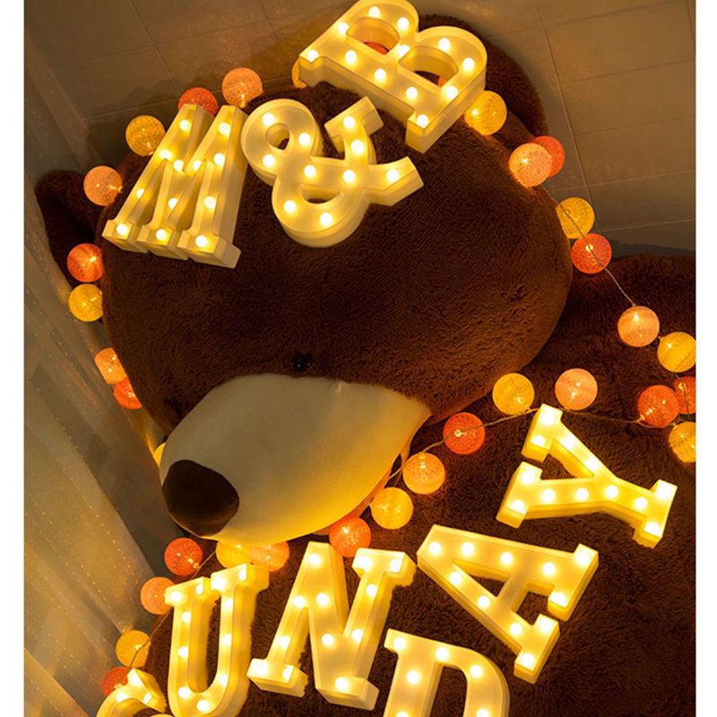 Đèn led Chữ happy birthday Trang Trí Phong Cảnh Lãng Mạn