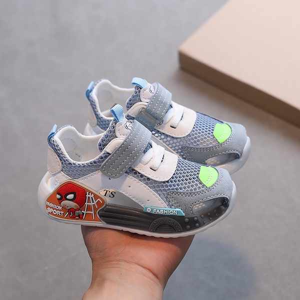 Lưng Giày Thể Thao Phối Lưới Thoáng Khí Thời Trang Xuân Thu 2023 Cho Bé