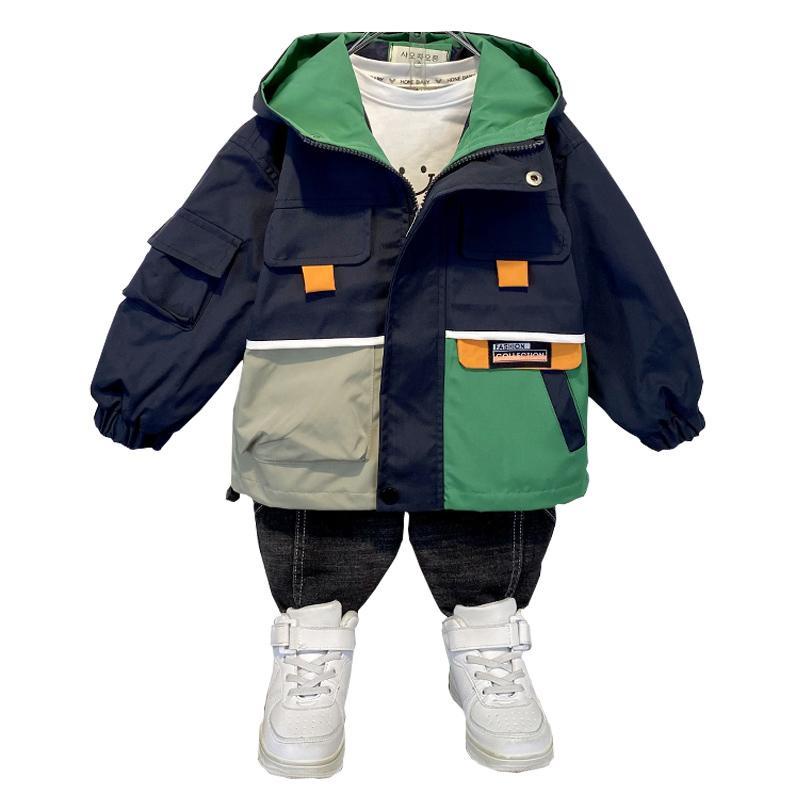 Áo Khoác Gió Phong Cách Hàn Quốc Thời Trang Xuân Thu Mới 2023 Cho Bé Trai