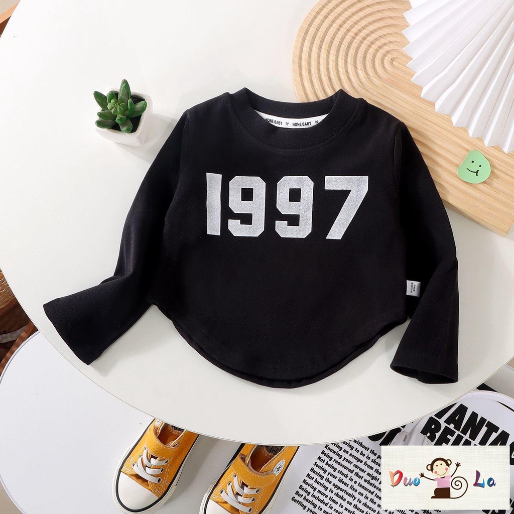 Duoola Áo Nỉ Hai Mặt Tay Dài Thời Trang Thu Đông Dễ Phối Đồ Phong Cách Đức Cho Bé Trai Và Bé Gái