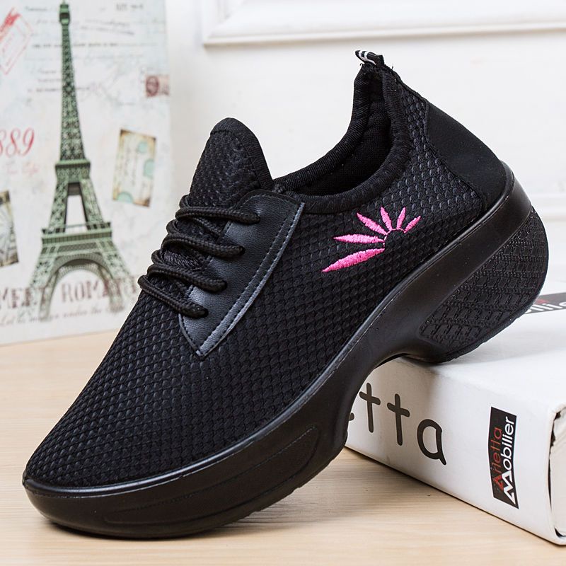 Giày Khiêu Vũ Mũi Vuông Đế Mềm Thoáng Khí Thời Trang Cho Nữ