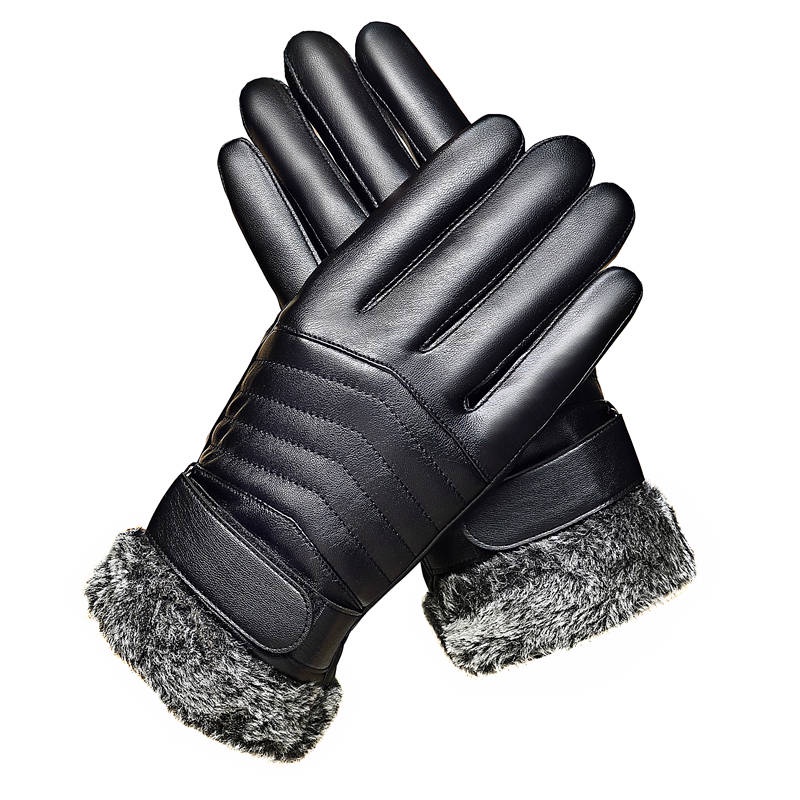 Da Găng Tay cotton Lót Lông Cừu Dày Dặn Giữ Ấm Mùa Đông Có Thể Chạm Màn Hình Cảm Ứng Chống Thấm Nước