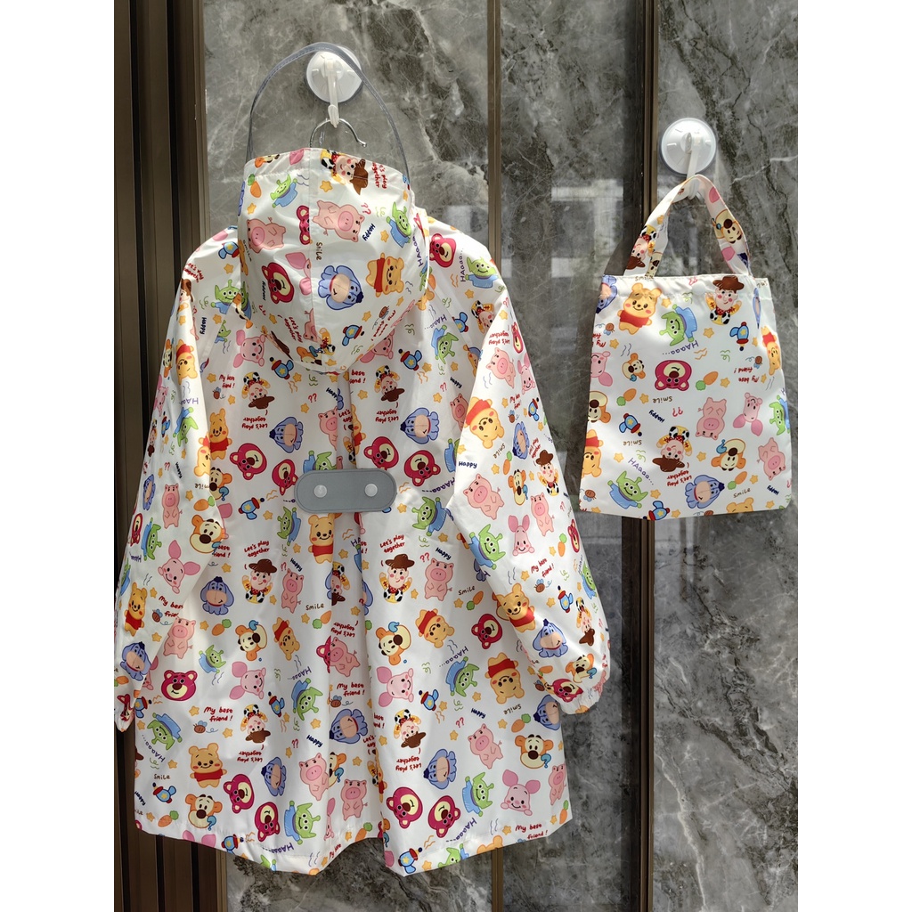 Áo Mưa Mỏng In Họa Tiết Hoạt Hình Nhanh Khô Thời Trang Mùa Hè 2023