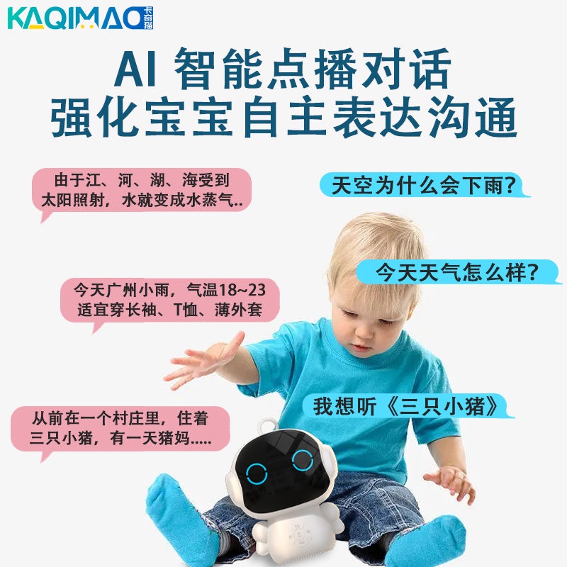 Xiaodu ai Đồ Chơi robot Thông Minh Có Giọng Nói Cho Bé#23912
