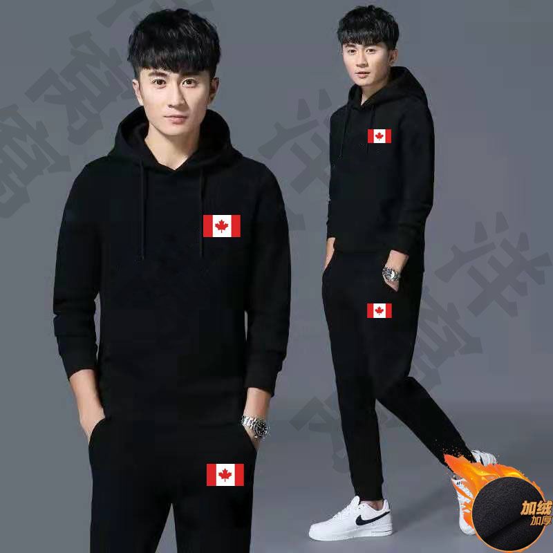 Áo Hoodie Bằng Vải Nhung Dày Dặn Phối Lông Chồn Phong Cách Thể Thao Trẻ Trung Cho Nam