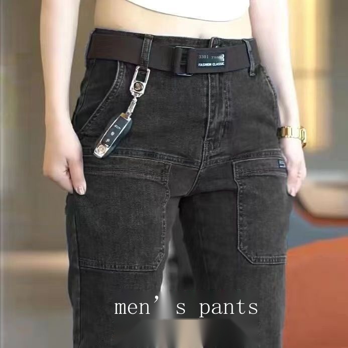 Quần Jean Dài Dáng Ôm Ống Thẳng Cao Cấp Thời Trang Mùa Thu Cho Nam