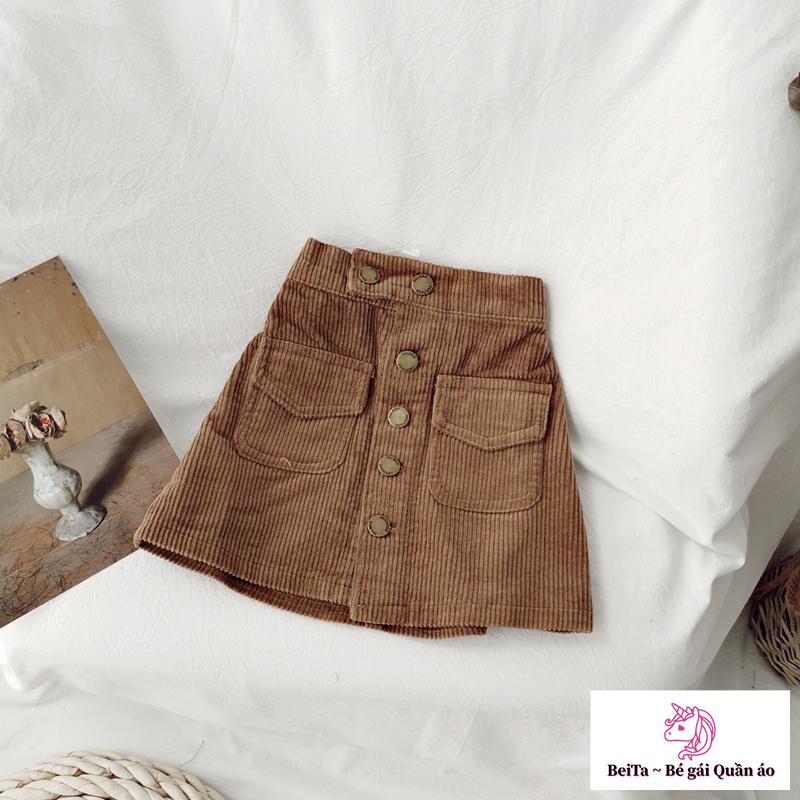 Hàng Mới Về Chân Váy Chữ a Lưng Cao Thời Trang Cho Bé Gái