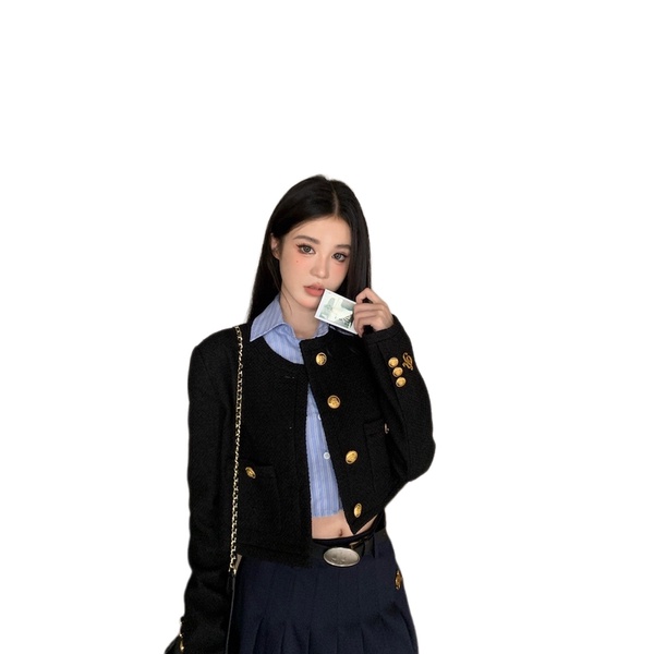 Bộ Áo Khoác Vest + Chân Váy Xếp Ly Phong Cách Mùa Thu Cao Cấp Kiểu Pháp Hàng Mới Dành Cho Bạn Nữ