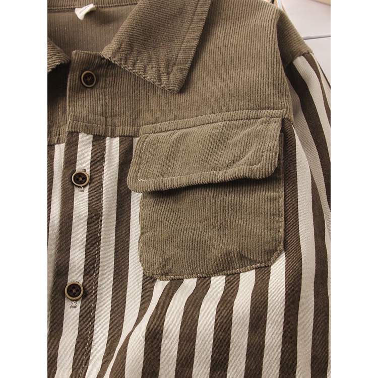 Áo Sơ Mi cotton Dài Tay Thiết Kế Mới Thời Trang Mùa Xuân Thu Dành Cho Bé Trai