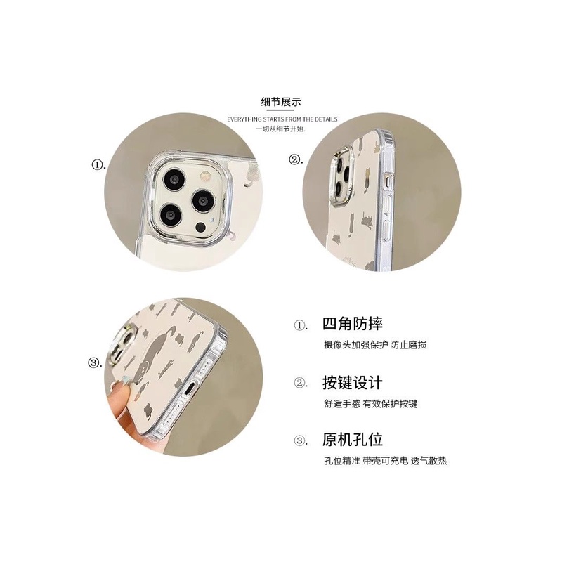 Ốp Điện Thoại Họa Tiết Chú Mèo Dễ Thương Cho Iphone 15Promax 14 1312 xs