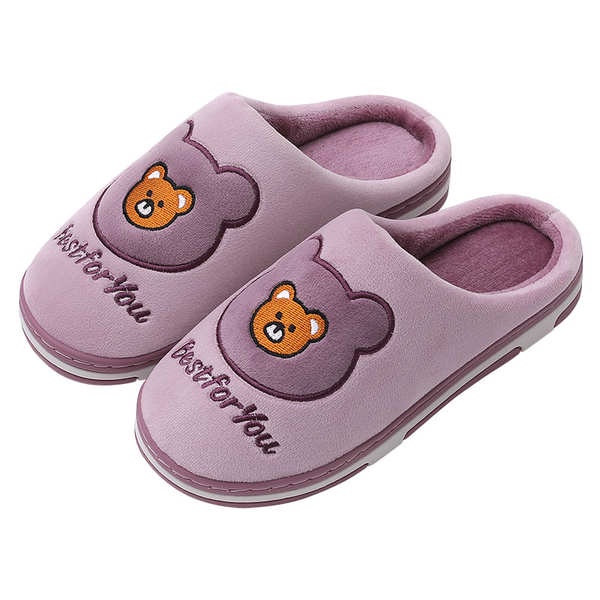 Dép Bông Đi Trong Nhà Chống Trượt Họa Tiết Hoạt Hình Dễ Thương