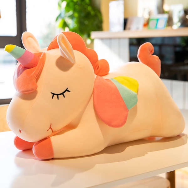 Gấu bông gấu bông to Màu xanh lá cây ngựa búp bê kỳ lân búp bê vải dễ thương búp bê bé trên giường đồ chơi bằng bông gối ôm phòng ngủ bé gái