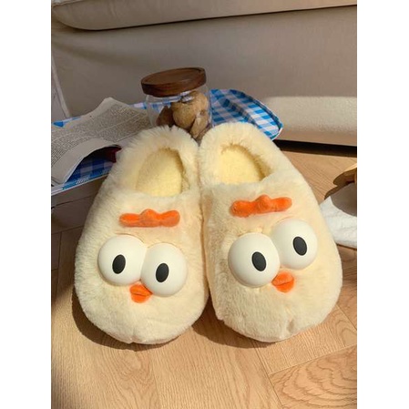 Dép cotton Đế Dày Họa Tiết Gà Con Xinh Xắn Dành Cho Nữ 2023