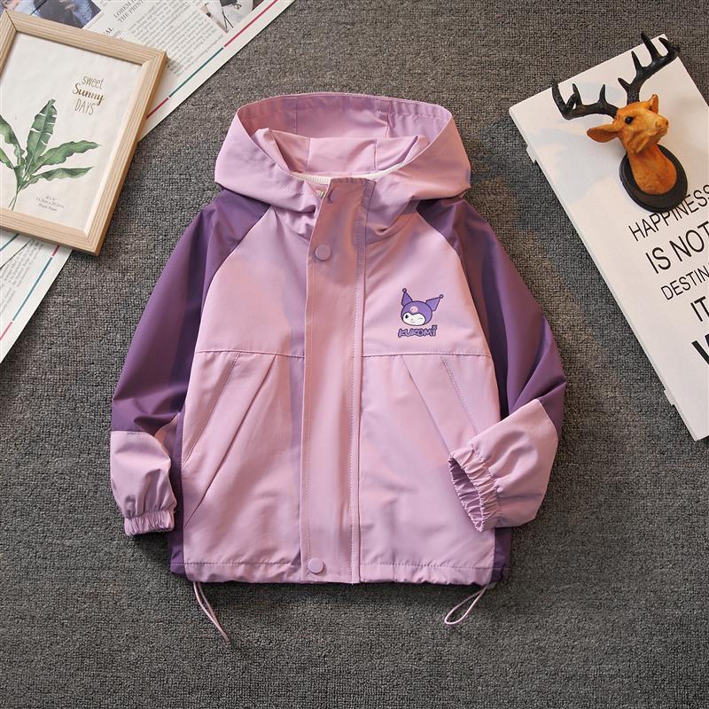 Áo Khoác Thể Thao Tay Dài Có Mũ Trùm Thời Trang Mùa Thu Cho Bé Gái
