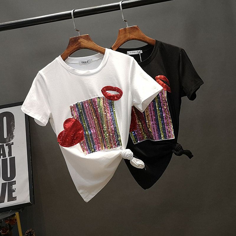 Set Áo Thun Ngắn Tay + Quần denim Lưng Cao Thời Trang Châu Âu 2023 Cho Nữ