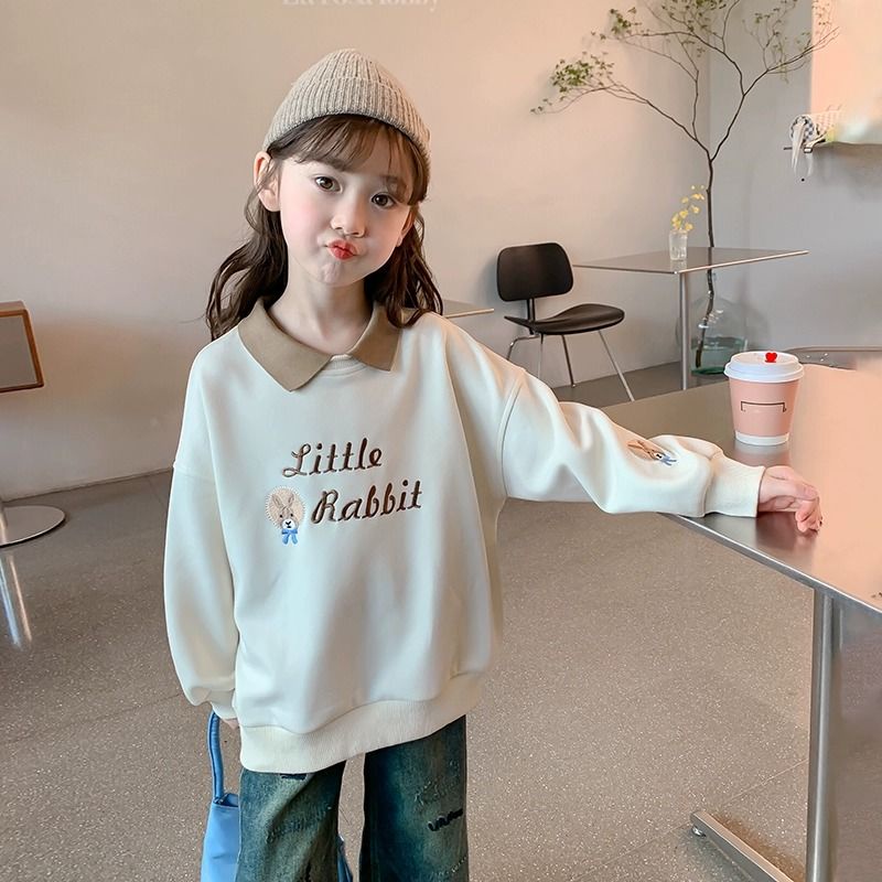 Áo Nỉ Giả Hai Lớp Thời Trang Xuân Thu 2023 Phong Cách Mới Cho Bé Gái