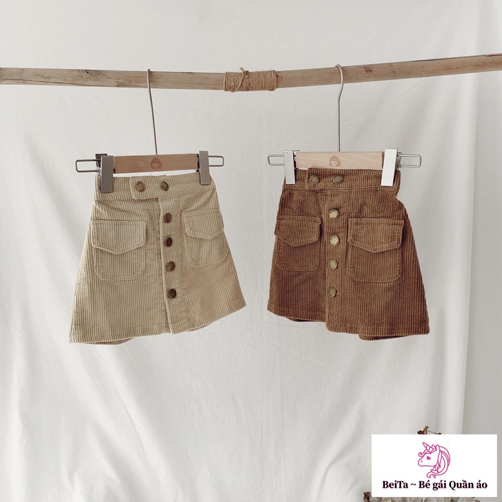 Hàng Mới Về Chân Váy Chữ a Lưng Cao Thời Trang Cho Bé Gái