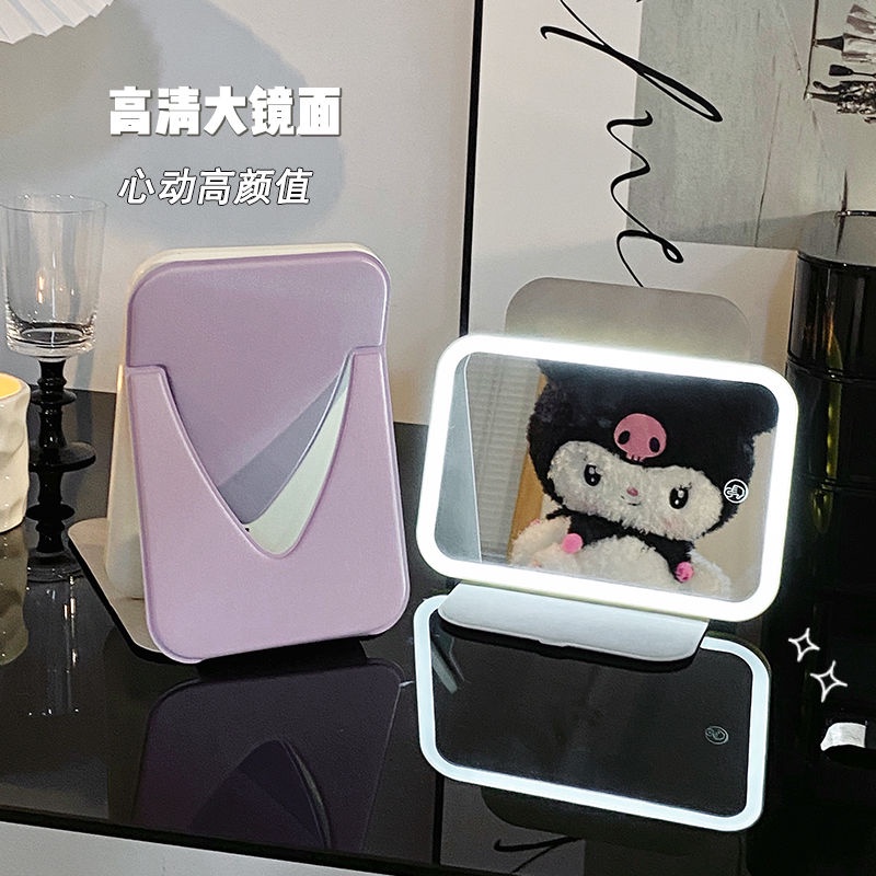 Gương Trang Điểm Để Bàn Có Đèn led Gấp Gọn Tiện Dụng 10.28