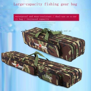 Túi đựng dụng cụ câu cá túi đựng cần câu cá ba lô túi đựng cá ba lớp 70cm-80-1.2M